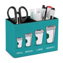 Porta-canetas Niapessel Funny Coffee Coffee Coffee Design para mesa