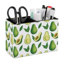 Porta-canetas Niapessel, organizador de mesa em couro PU com estampa de abacate Porta-canetas Niapessel, organizador de mesa em couro PU com estampa de abacate