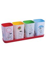 Porta canetas organizador mesa turma da monica 5 pcs decorativo infantil Porta canetas organizador mesa turma da monica 5 pcs decorativo infantil