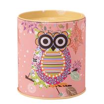 Porta-canetas Porta-lápis de metal Cartoon Owl Decorativo