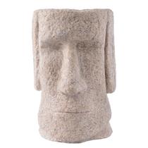 Porta-canetas Resin Easter Island Head Stone Texture 400g