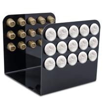 Porta Cápsula Acrílico - Compatível com Cápsulas Nespresso - Preto - 30 un.
