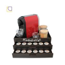 Porta Cápsula Bandeja 2 Gavetas Café Três Corações Tabaco