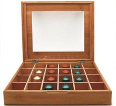 Porta capsula cafe box 35x20x5 cm bambu yoi tyft - YOI-MARTIPLAST