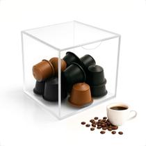 Porta Cápsula Café Dolce Gusto Três Corações Dispensador Acrílico Transparente 13x13cm
