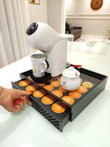 Porta Cápsula Dolce Gusto Bandeja Com gaveta Capacidade 25 Capsulas