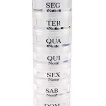 Porta Cápsulas 7 dias Dia e Noite Tubo Porta Cápsulas 7 dias Dia e Noite Tubo