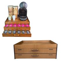 Porta Cápsulas Boxfan Master Café Dolce Gusto Mdf Caramelo Porta Cápsulas Boxfan Master Café Dolce Gusto Mdf Caramelo