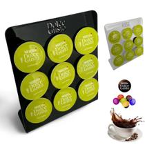 Porta Capsulas de Café em Acrílico Dolce Gusto até 9 capsulas 2 cores