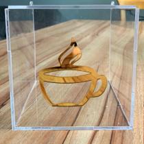 Porta cápsulas de café expresso em acrílico, modelo cubo! - newart