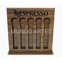 Porta cápsulas de café fabricado em Mdf 3mm e Pintado na sua cor preferida com capacidade para 20 cápsulas - MUNDO ARTES ARTESANATO MDF