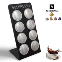 Porta Cápsulas de Café Nespresso em Acrílico até 8 Capsulas Preto - Super 3D