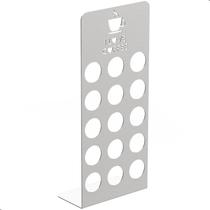 Porta Cápsulas de Café Para 15 Cápsulas Inox Escovado FS