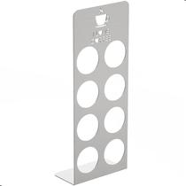 Porta Cápsulas de Café Para 8 Cápsulas Inox Escovado FS