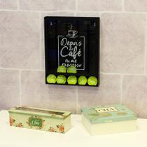 Porta cápsulas de parede - Depois do café eu me espresso