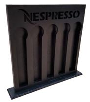 Porta Cápsulas Nespresso Em Mdf Preto Com Base Café Expresso Para 25 Cápsulas - 2RPLASER