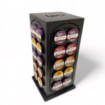 Porta capsulas Organizador P/40 Cápsulas Café Três Corações Giratório Preto Porta capsulas Organizador P/40 Cápsulas Café Três Corações Giratório Preto