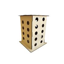 Porta Cápsulas Torre Grande MDF branco