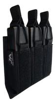 Porta Carregador de Pistola PST Triplo Modular Preto