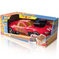 Porta Carrinhos Radical 2 Em 1 Portátil Vermelho - Fun Porta Carrinhos Radical 2 Em 1 Portátil Vermelho - Fun