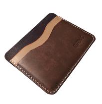 Porta Cartão Brnk 2 Compartimentos Em Couro Legitimo