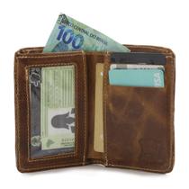 Porta Cartão Carteira de Couro Masculina Com Divisórias Para Notas Dinheiro Porta Cartão Carteira de Couro Masculina Com Divisórias Para Notas Dinheiro