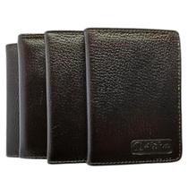 Porta cartão carteira pequena masculina de couro documentos Porta cartão carteira pequena masculina de couro documentos