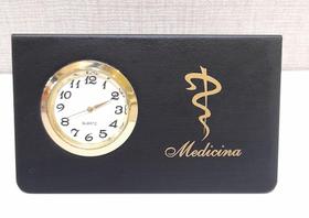 Porta Cartão com Relógio Medicina - Metal