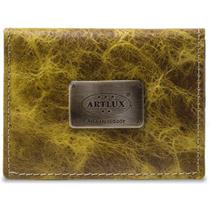 Porta Cartão Couro Espelho Artlux 940 Porta Cartão Couro Espelho Artlux 940
