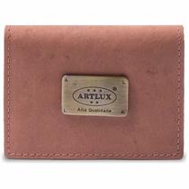 Porta Cartão Couro Espelho Artlux 940 Porta Cartão Couro Espelho Artlux 940