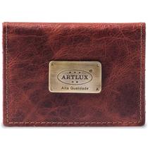 Porta Cartão Couro Espelho Artlux 940 Porta Cartão Couro Espelho Artlux 940