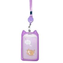 Porta cartão crachá com cordão Orelha de Gato