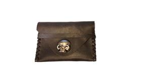 Porta cartão de couro - skull café