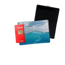 Porta Cartão de Credito Agua Mar Ceu Azul - Personalize do seu jeito