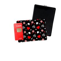 Porta Cartão de Credito Baralho Copas Ouro