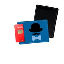 Porta Cartão de Credito Bigode Grosso Pai Azul