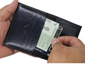 Porta cartão de crédito Carteira Pequena couro CNH Porta cartão de crédito Carteira Pequena couro CNH
