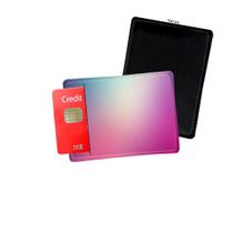 Porta Cartão de Credito Colorido Azul Roxo Varia - Personalize do seu jeito