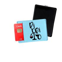 Porta Cartão de Credito Direito Profissão Azul
