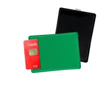 Porta Cartão de Credito Fundo Verde Basico - Personalize do seu jeito