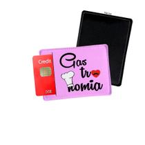 Porta Cartão de Credito Gastronomia Rosa - Personalize do seu jeito