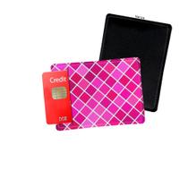 Porta Cartão de Credito Ladrilhos Rosa