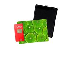 Porta Cartão de Credito Limão Wallpaper Verde