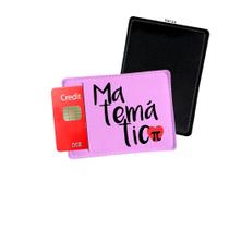 Porta Cartão de Credito Matemática Rosa