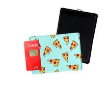 Porta Cartão de Credito Pedaço de Pizza Wallpaper - Personalize do seu jeito