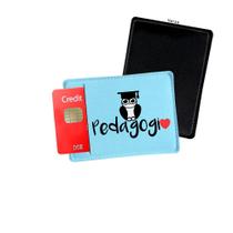Porta Cartão de Credito Pedagogia Azul - Personalize do seu jeito