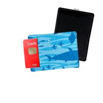 Porta Cartão de Credito Peixes Mar Tubarão - Personalize do seu jeito