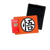 Porta Cartão de Credito Simbolo Goku Laranja Dragon