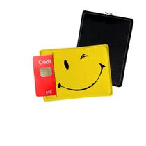 Porta Cartão de Credito Smile Fundo Amarelo Sorriso - Personalize do seu jeito