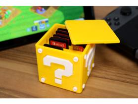Porta Cartão De Jogo (6 Em 1) Bloco Mario para Switch - Super 3D